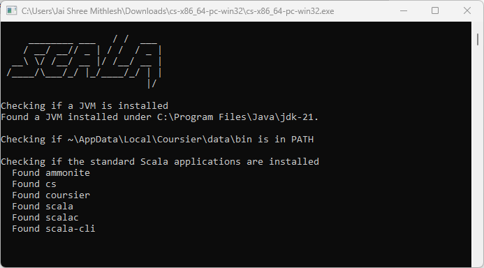 Scala Version Installed