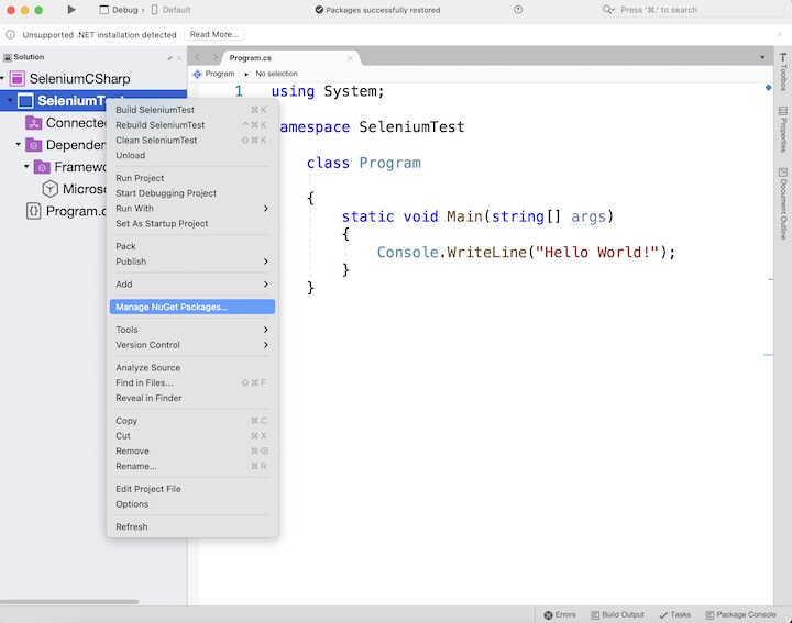 Selenium Csharp Tutorial 5