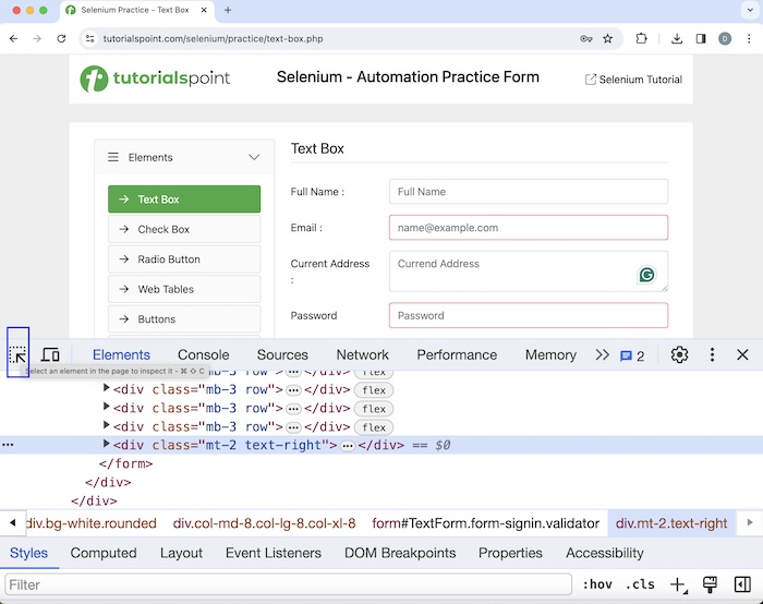 Selenium First Test Script 1