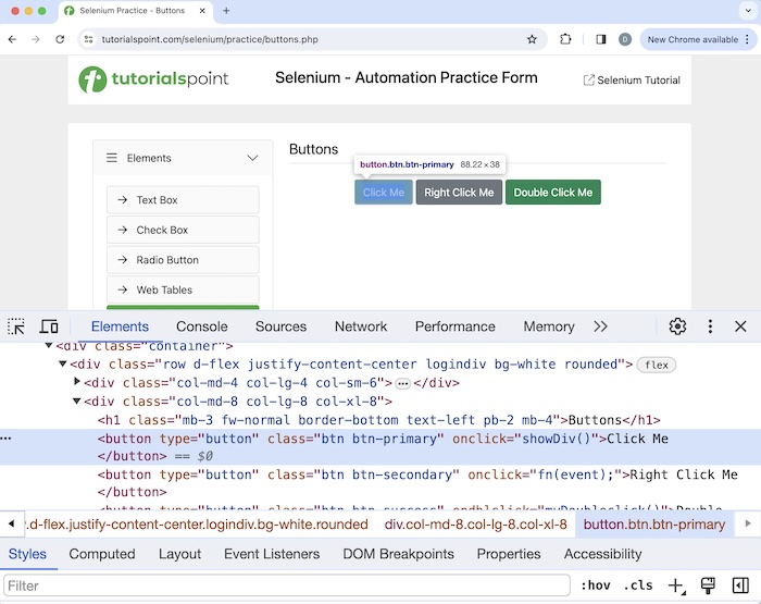 Selenium Handling Forms 4