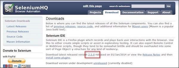 Selenium IDE 1