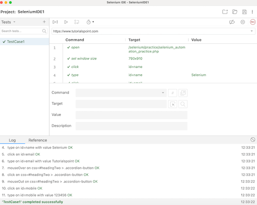 Selenium IDE Code Export 2