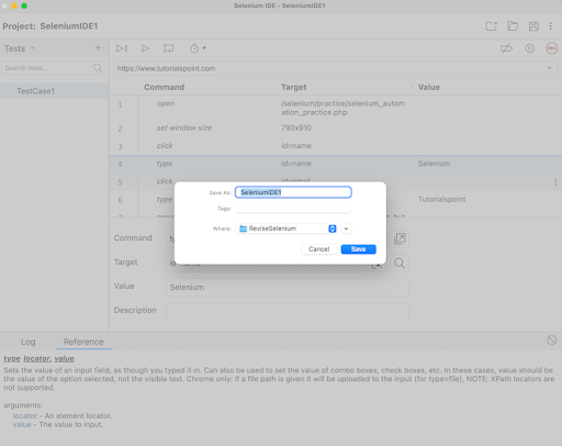 Selenium IDE Code Export 1