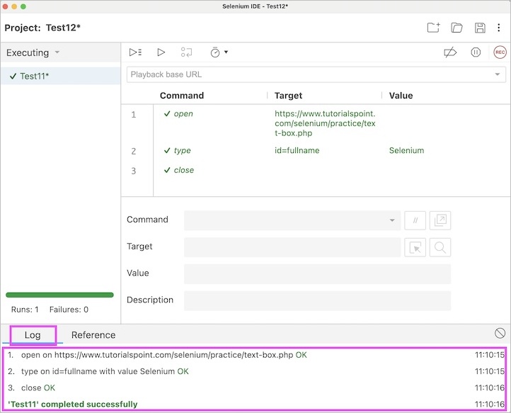 Selenium IDE Features 7