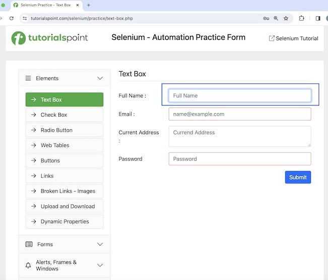 Selenium JavaScript functions 6