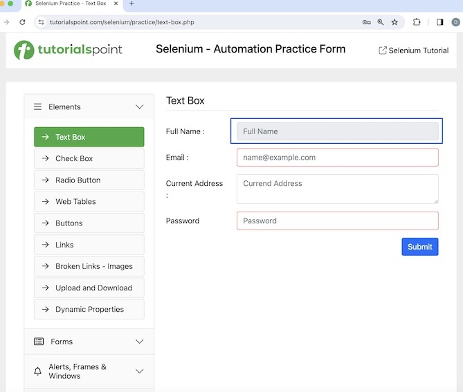 Selenium JavaScript functions 7