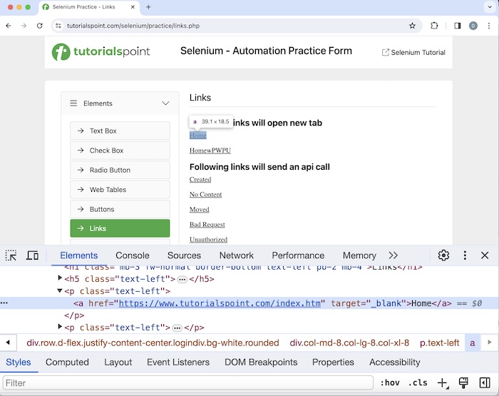 Selenium Locator Strategies 11