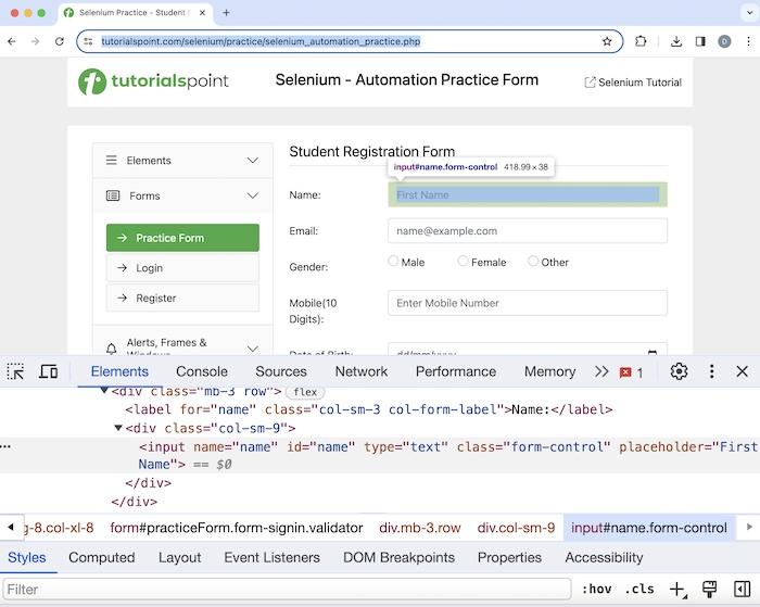 Selenium Locator Strategies 2