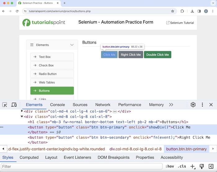 Selenium Locator Strategies 3