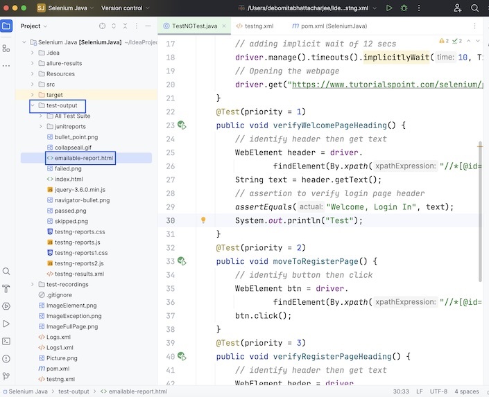 Selenium TestNG Report 4