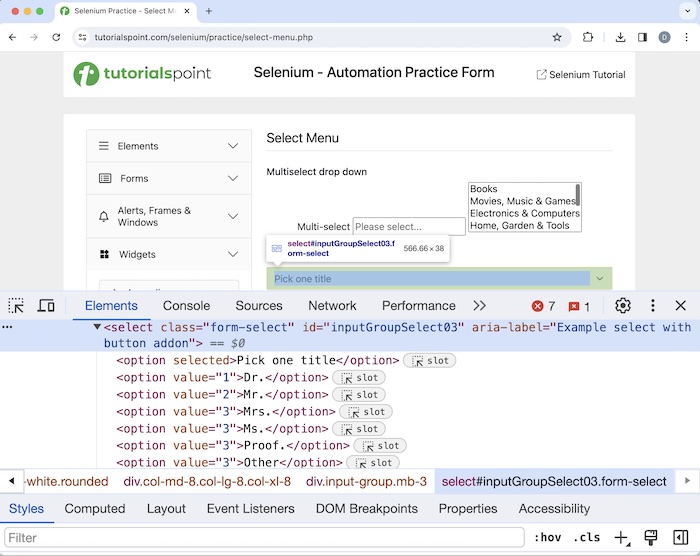 Selenium User Interactions 4