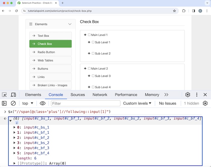 Selenium XPath 10