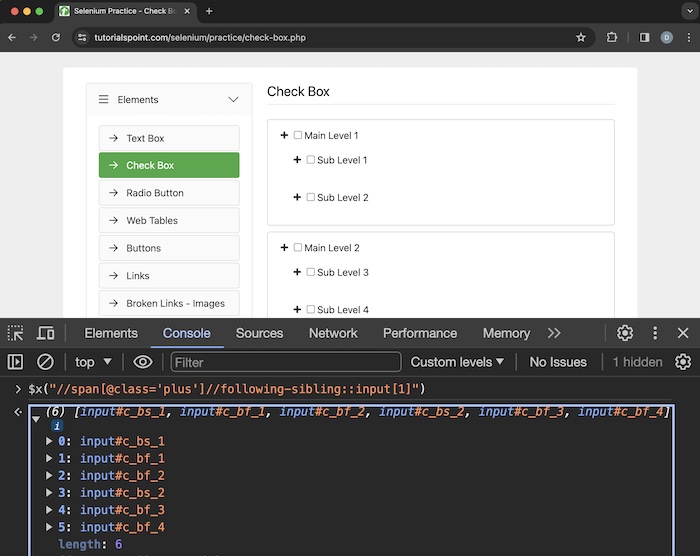 Selenium XPath 11