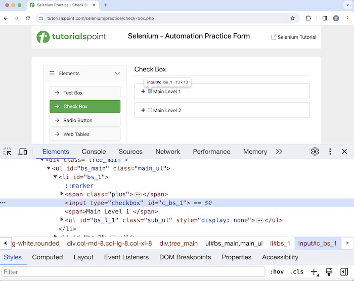 Selenium XPath 3