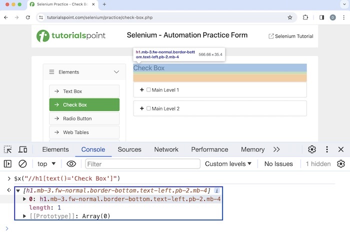 Selenium XPath 4