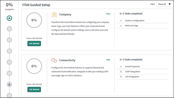 ITSM Guided Setup