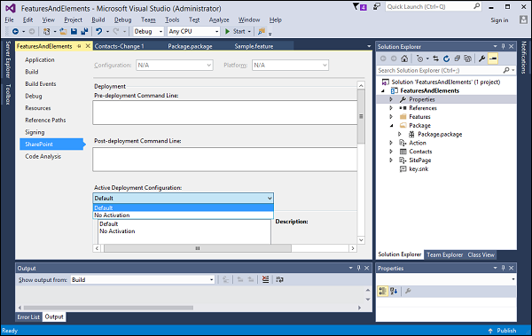 Active Deployment Configuration