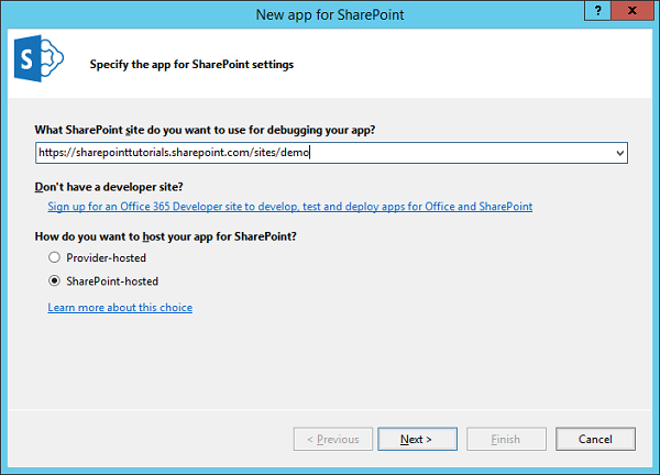 SharePoint Hosted