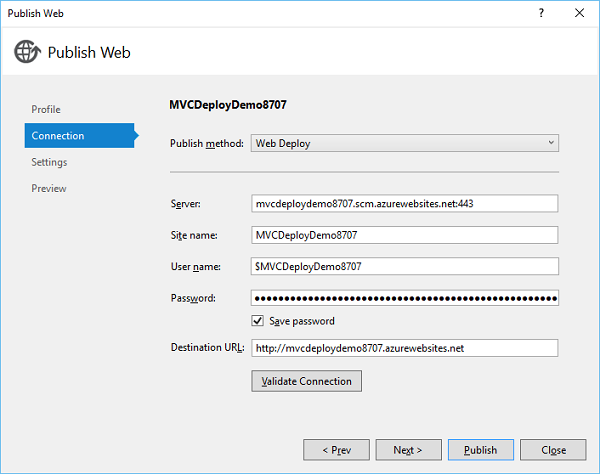 Validate Connection