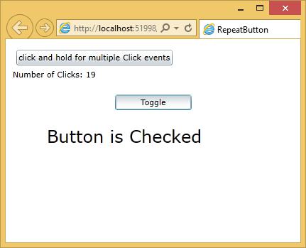 Checked ToggleButton