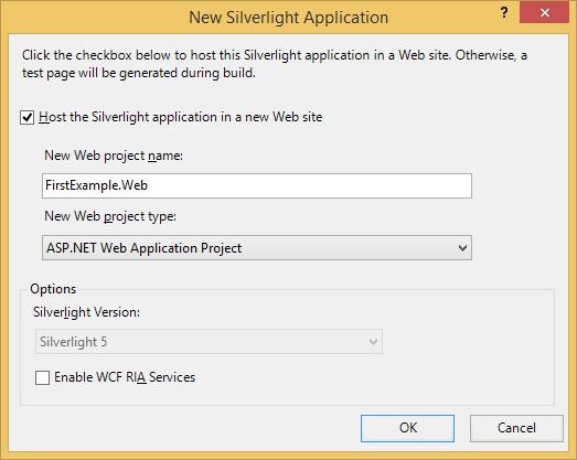 New Silverlight Application