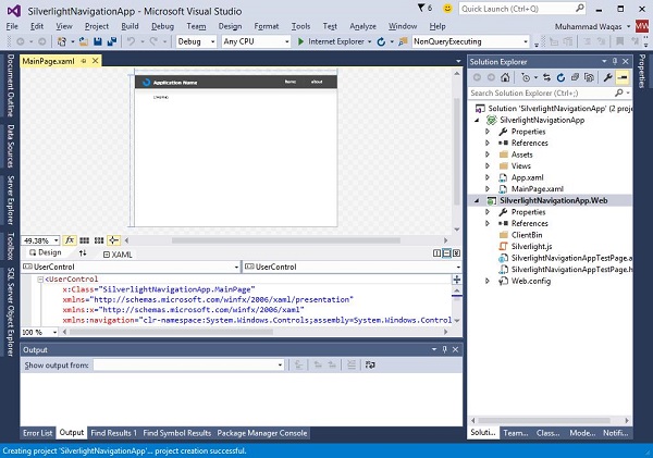 Silverlight Navigation App.Web