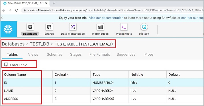 Load Data Functionality