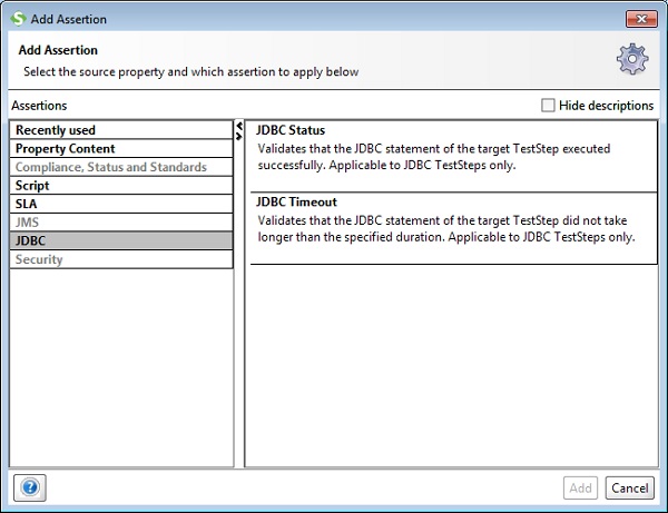 JDBC Status