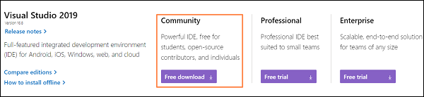 Visual Studio Installation