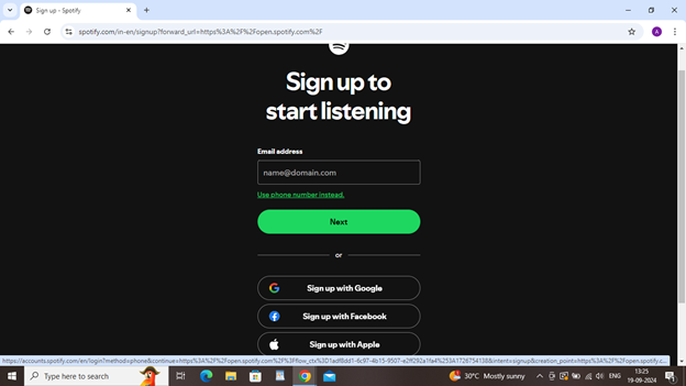 Spotify Sign Up