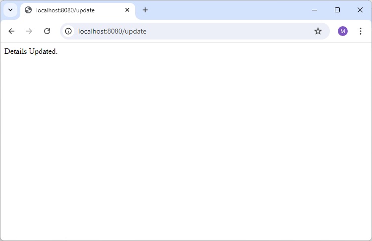 Details Updated