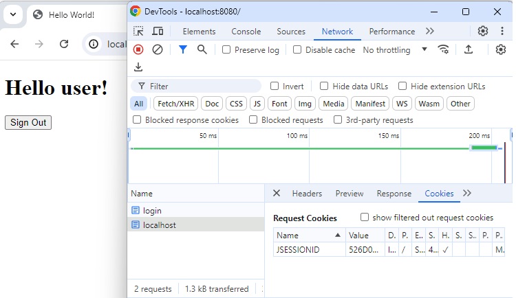 Home Page without RememberMe cookie