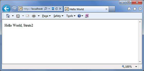 Hello World Struts5