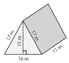 Using a net to find the surface area of a triangular prism Quiz2