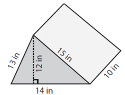 Using a net to find the surface area of a triangular prism Quiz3