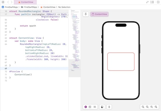 Drawing Rounded Rectangle