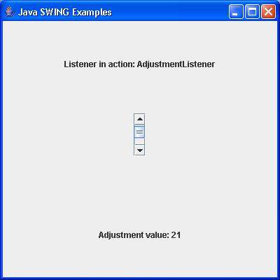 SWING AdjustmentListener