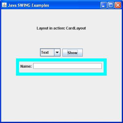 SWING  CardLayout