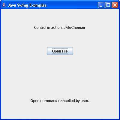 Swing JFileChooser