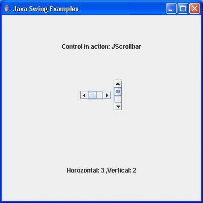 Swing JScrollbar