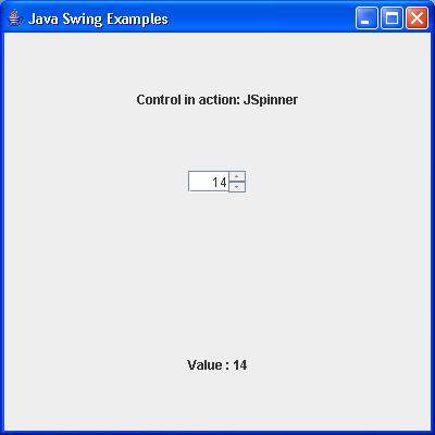 Swing JSpinner