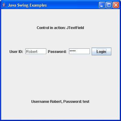 Swing JTextField