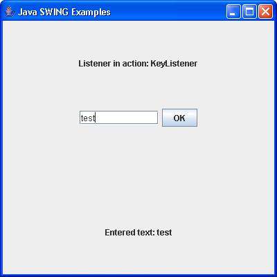 SWING KeyListener