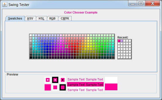 Using Color Chooser