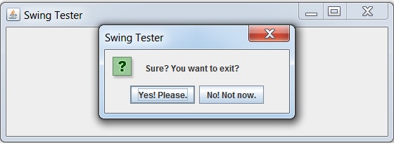 Show an confirm message alert with customized button.