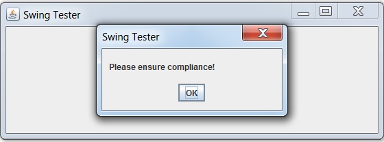 Show an message alert with No icon