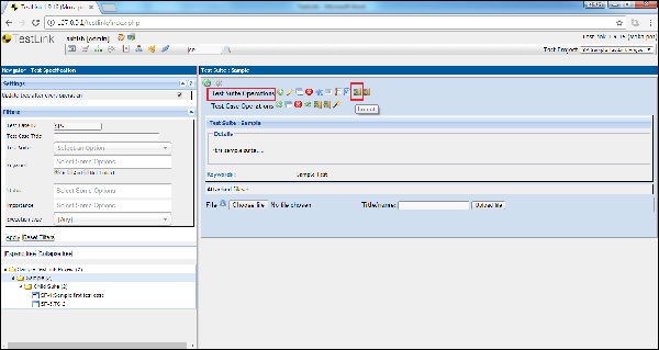 Step4 Import Test Suite