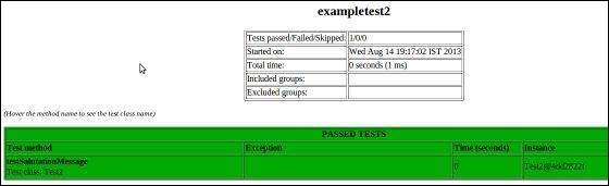 Writing Tests