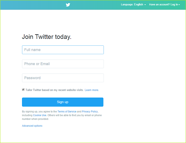 Join Twitter