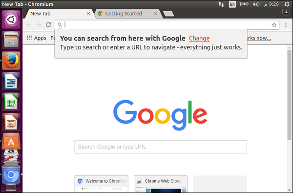 Launch Chromium